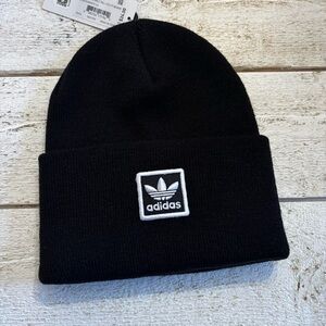 ADIDAS UNISEX ORIGINALS TALL UTILITY BEANIE BLACK‎ WHITE NEW